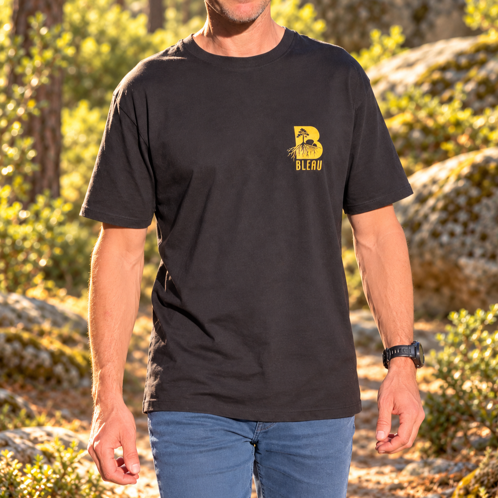 T-shirt BLEAU — Nos racines sont ici
